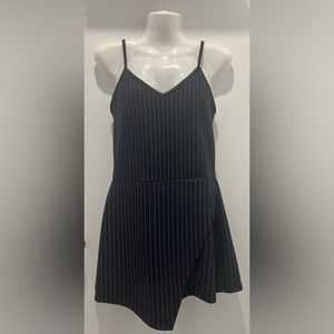 Popular Basics Striped Skort Romper